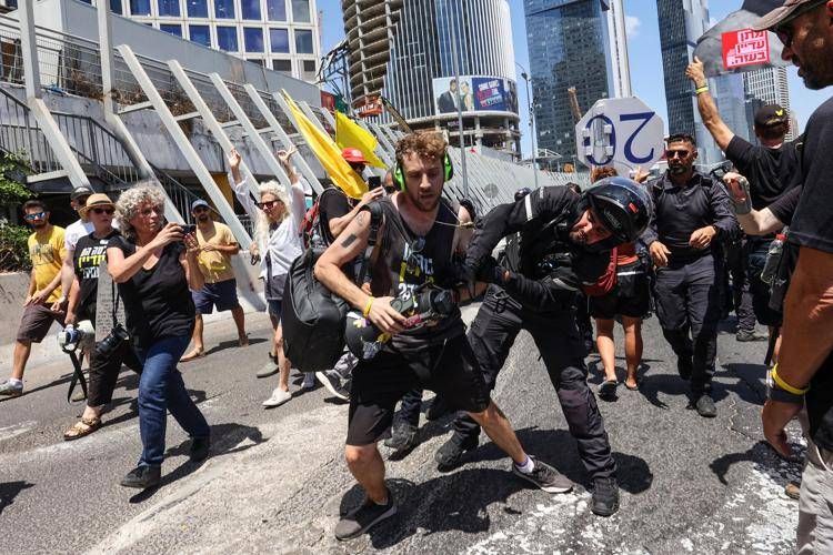 Proteste in Israele - (Afp)