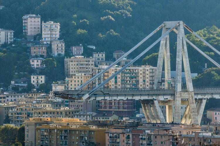 Il crollo del Ponte Morandi (Afp) - AFP