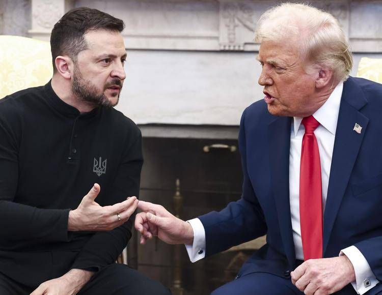 Zelensky da Trump nel corso del precedente incontro del 28 febbraio scorso (Fotogramma/Ipa)